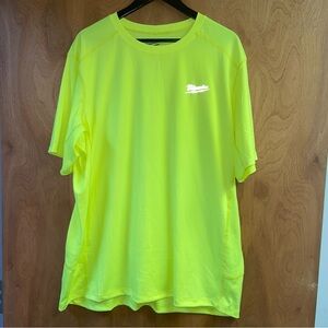 Milwaukee Workskin Lightweight Performance T Shirt Size 2X High Visibility NWOT